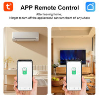 Interrupteur intelligent Tuya 40A, moniteur d'énergie 8-90VDC, contrôle Tuya/SmartLife, avec commande vocale, mini surveillance mobile en temps réel