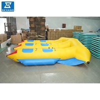 Bateau gonflable Poisson Volant résistant à l'usure, tube banane tractable en PVC renforcé, bateau de ski nautique gonflable pour jeux aquatiques
