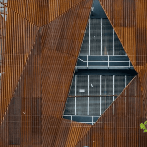 Láminas de Acero, Paneles y Accesorios para Sistemas de Techo, Paneles Perforados de Acero Corten para Revestimiento de Muros Cortina - Product Image 1