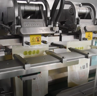 Machine d'emballage automatique de granulés alimentaires en plastique à double tête de remplissage et de scellage pour sachets préformés à fermeture éclair SG-180Z