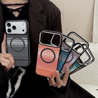 Coque de téléphone portable en PU en stock pour iPhone 17 Pro Max, étui magnétique pour iPhone 13 14 15 Plus 16 17 Pro