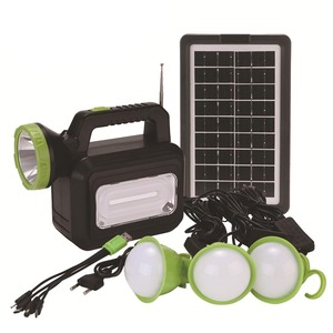 Sistema di Illuminazione Solare DT-9035B con Radio Bluetooth MP3, Kit di Energia Solare per Emergenze, Campeggio, Giardino e Strada - Product Image 1