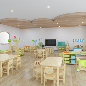 Armario de Almacenamiento de Ropa para Niños de Madera, Organizador de Libros para Jardín de Infancia, Aula Escolar, Venta al por Mayor, Duradero - Product Image 6