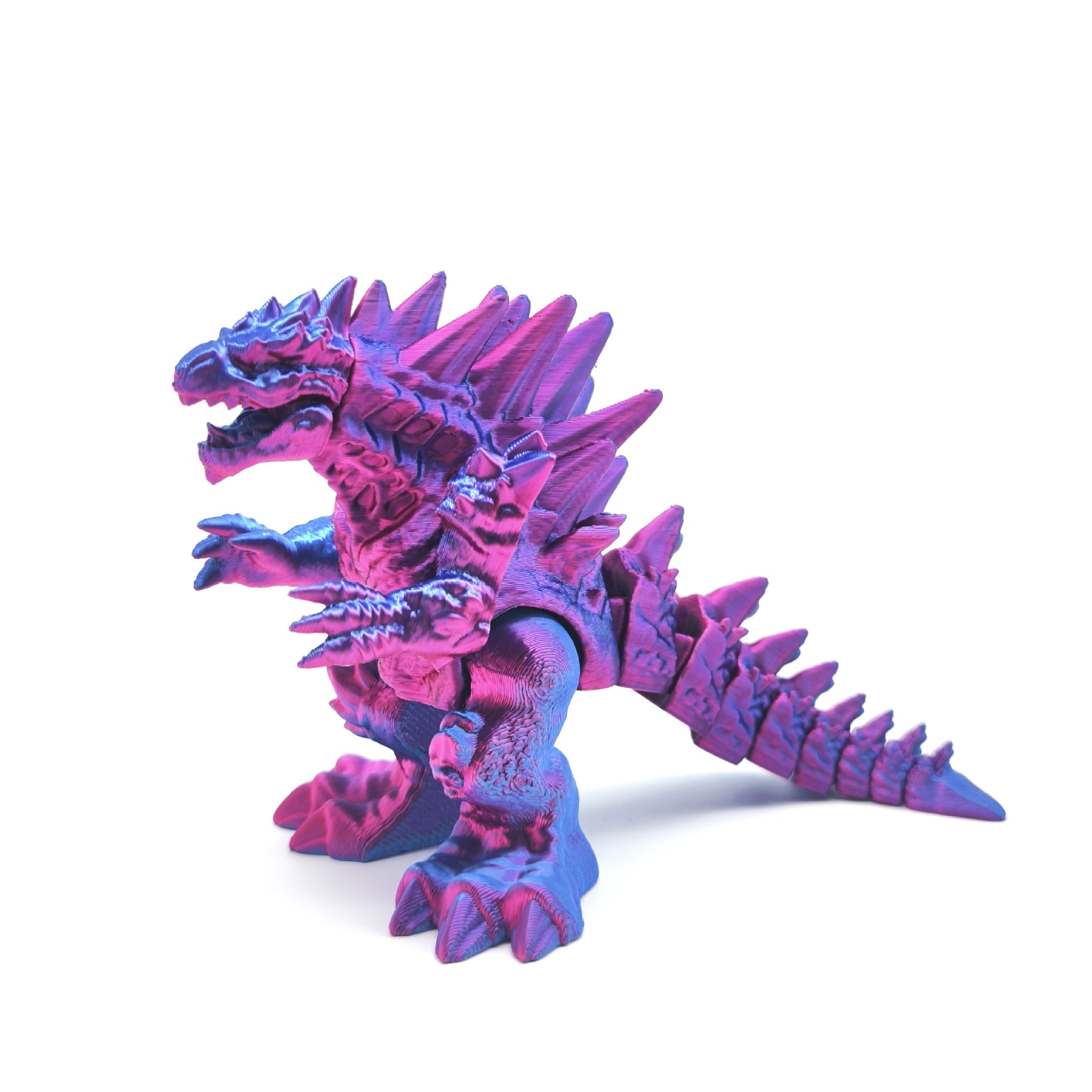 Godzilla rojo azul escarcha