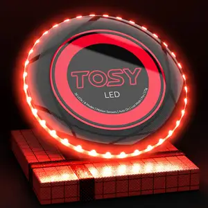 Custom Ultimate Frisbeed Outdoor Sports 175g frisbeed Rechargeable Birthday Gift Camping led Frisbeed