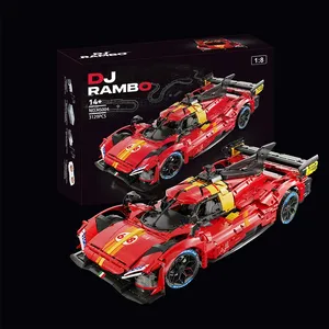 <span class=keywords><strong>KBox</strong></span> HS004 2026 Nuevo Modelo de Auto Deportivo 1:8 499P, Juguetes de Ensamblaje, Decoración para el Hogar, Regalos Navideños para Adultos, Juegos de Bloques de Construcción - Product Image 6