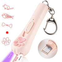 Jouet pour chat rechargeable mignon avec stylo laser, lampe torche et motif à carreaux infrarouge pour chats