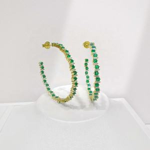 ต่างหูเงินแท้ 925 ดีไซน์คลาสสิก ประดับเพชรซิร์โคเนีย สีโรสโกลด์ หรูหรา สวยงาม เหมาะสำหรับงานปาร์ตี้ ต่างหูขนาดใหญ่ สีดำ สำหรับผู้หญิง ฤดูร้อน ราคาโรงงาน - Product Image 5