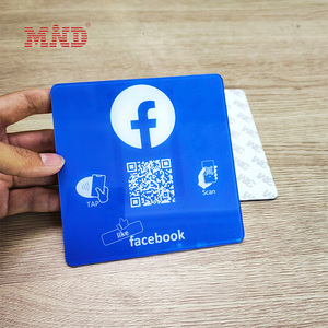 Tùy chỉnh thiết kế Google NFC thẻ Acrylic Google xem xét Sticker <span class=keywords><strong>menu</strong></span> tag - Product Image 3