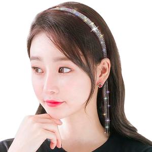 Diademas ostentosas con diamantes <span class=keywords><strong>de</strong></span> imitación para <span class=keywords><strong>mujer</strong></span>, bandanas con lazo largo <span class=keywords><strong>de</strong></span> borla, diadema <span class=keywords><strong>de</strong></span> diseñador <span class=keywords><strong>coreano</strong></span>, accesorios para el cabello <span class=keywords><strong>de</strong></span> boda, regalos - Product Image 3