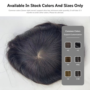 Postizo Masculino con Base de Seda, Cabello Indio, <span class=keywords><strong>Pelucas</strong></span> de Alta Densidad <span class=keywords><strong>para</strong></span> <span class=keywords><strong>Hombres</strong></span> <span class=keywords><strong>Jóvenes</strong></span>, Corto - Product Image 6