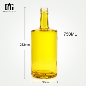 Bán buôn Brilliance thương hiệu công nghiệp sử dụng Glass <span class=keywords><strong>Whisky</strong></span> Vodka Gin rượu chai với nút chai Stopper 500ml/700ml/750ml - Product Image 4