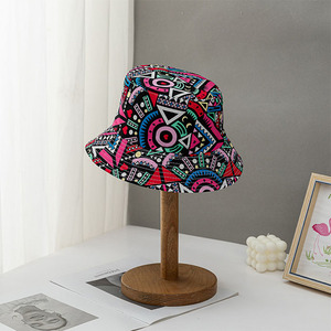 Wholesale <strong>Cheap</strong> <strong>Bucket</strong> <strong>Hat</strong> Flat Top Reversible Printing Designer Cap Outdoor Fishing <strong>Hats</strong> - Product Image 2