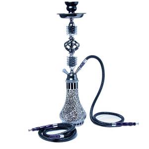 Cachimba Árabe de Aluminio Esmerilado Barata al por Mayor, Narguile de Vidrio, Set de Shisha para Fumar, Logotipo Personalizado - Product Image 3