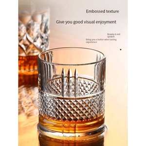 Venta al por mayor de fábrica, copa de cristal creativa para whisky, copa de vino tallada roja, copa de agua para el hogar, copa de <span class=keywords><strong>cerveza</strong></span> - Product Image 6