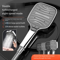 Ensemble de douche à pression super puissante hydratant de luxe léger chinois pour salle de bain domestique avec robinet de douche