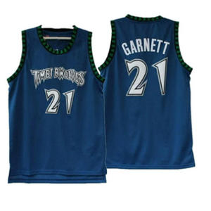 Retro Heren 21 Kevin Garnett Minnesota Top Kwaliteit Borduurwerk Gestikt Vintage Klassieke Basketbal Shirts Truien - Product Image 6