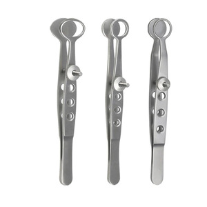 Juego de Pinzas Desmarres Chalazion de Acero Inoxidable Oftálmico Profesional - Instrumentos Quirúrgicos Oftálmicos para Párpados - Product Image 1