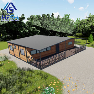 Tiêu chuẩn địa phương đúc sẵn sang trọng container mở rộng nhà thép cấu trúc prefab bán di chuyển nhà Casa contenedor - Product Image 1