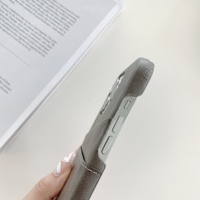 Étui de téléphone en cuir PU d'agneau à double insertion de carte, antichoc, de haute qualité, pour 17 16 15 14, design simple et luxueux pour les affaires