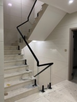 Système de Balustrade de canaux argentés, Installation facile, bricolage d'escaliers en verre, acier inoxydable, système de balanciation pour le balcon