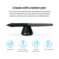 HUION H580X Tablette Graphique de Dessin sans Batterie EMR, Carnet Numérique