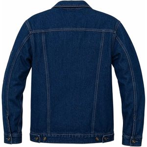 Veste en jean ignifuge tendance, 100% coton, 11 oz, bleu, coupe classique pour homme - Product Image 5