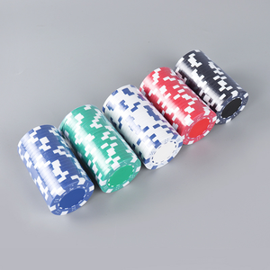 Dericsson Custom 100 200 300 500 1000 Juego de fichas de póquer con soporte de estuche para jugadores de póquer - Product Image 3