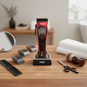 <span class=keywords><strong>Tagliacapelli</strong></span> Elettrico Professionale da Barbiere con Lame Regolabili, 9000 RPM, 10W di Potenza, con Base di Ricarica - Product Image 1
