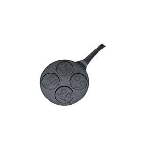 Di alta qualità Smiley Poêle À Crêpes graziosa padella Wok in alluminio con acciaio inossidabile in legno e manici in bachelite processo pressofuso - Product Image 3
