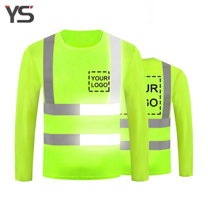 Promotional High-visibility Safety Multi-color T-shirts for Men, Reflective Polo Shirts Suitable for Construction Work.