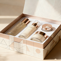 Échantillon gratuit de boîte de parfum de luxe vide, boîte rigide personnalisée avec logo, boîte cadeau en carton pour cosmétiques et soins de la peau, matériaux recyclés, éponge