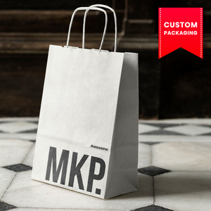 Sacs en papier personnalisés pour beignets avec poignées découpées, en papier kraft recyclable, impression offset, emballage alimentaire, design jaune-orange - Product Image 6