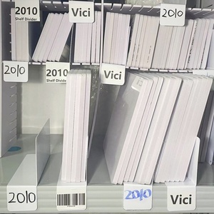 Séparateurs de rayonnages d'entrepôt, réglables, faciles à installer, en plastique, pour <span class=keywords><strong>armoire</strong></span> à vêtements, entrepôt, panneau de séparation, porte-étiquettes - Product Image 1