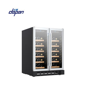 18 병 서브 제로 와인 냉장고 더블 도어 와인 음료 냉장고 압축기 와인 음료 쿨러 - Product Image 6