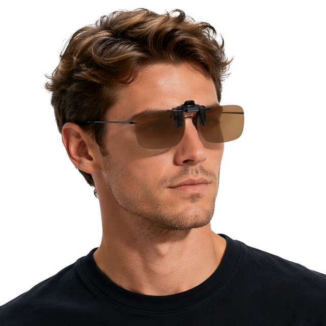 Custom Logo Oversized with UV400 Polarized TAC Lenses Flip-Up Sunglasses for Driving Travel Daily Styling Daily Activities Gift