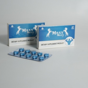 Comprimés Énergisants Maca pour Hommes Adultes en Gros - Complément Alimentaire pour Hommes, Pilules Bleues en Boîte - Product Image 4