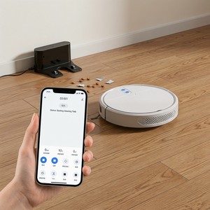 Smart WiFi Robot Vacuum Cleaner with App Control, Auto Recharge & Large Mopping Tank, 2-in-1 Sweep <b>Mop</b> Robot for Hardwood Floors - Product Image 5