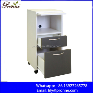 डीलक्स लॉकर योग्य यूरोपीय शैली थोक सफेद लकड़ी के बाल सैलून ट्रॉली - Product Image 5