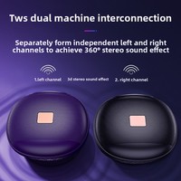 Mini haut-parleur portable T11 TWS pour son extérieur sans fil 5.0 avec boîtier en plastique et radio FM