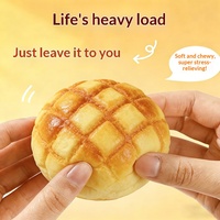 Jouet Squishy réaliste en forme de pain ananas, en PU, super doux, à récupération lente, anti-stress, à presser pour soulager le stress, pour les jeunes
