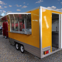 Remorque de cuisine complète en acier inoxydable de 13 pieds personnalisable pour les collations, la restauration rapide, les tacos et les hot-dogs, le barbecue et la vente au détail d'aliments