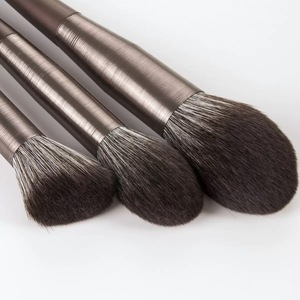 Juego de Brochas de Maquillaje Profesionales de Madera de 10 Piezas, Personalizadas de <span class=keywords><strong>F</strong></span>ábrica, Brocha Plana para Aplicar Corrector Facial, No Irrita la Piel - Product Image 4