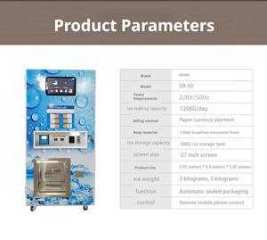 Mesin Penjual Es Otomatis dengan Pengemasan dan Penyegelan Kantong, Mesin Penjual Es Air dengan Reverse Osmosis - Product Image 3