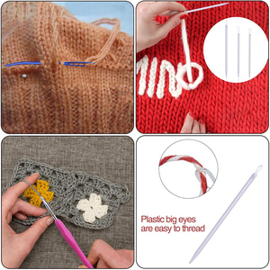 MGZ-27 Offre Spéciale Grand Oeil Aiguilles En Plastique Avec <span class=keywords><strong>aiguille</strong></span> Crochet Crochet À Tricoter Ensemble D'outils - Product Image 6