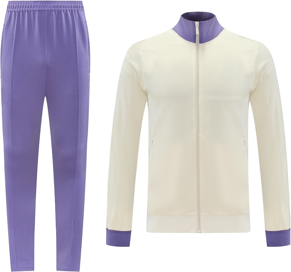 Beige et violet clair