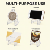 Support de Présentation en Acrylique Suti pour Cartes TCG, Photocartes, Pièces de Monnaie, Petits Badges – Présentoir Transparent en Plastique – Modèle 121 (Vente en Gros)