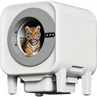 Bac à litière intelligent pour chat - Nettoyage automatique avec suivi de la santé pour plusieurs chats |   Grande capacité de 75 L |   Système de contrôle par application et système OdorLock