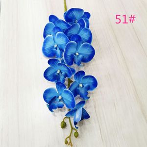 Flores de Phalaenopsis falsas de 9 cabezas multicolores Flores de orquídeas artificiales impresas en 3D con tallos largos - Product Image 5