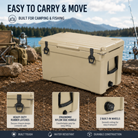 Glacière moderne en PE moulé par rotation, capacité 50L, pour camping, pique-nique, aliments et canettes, faible MOQ pour personnalisation